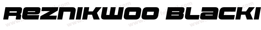 ReznikW00 BlackItalic Regular字体转换